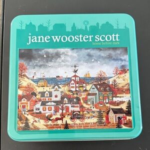 Jane Wooster Scott Home Before Dark 1000 pc Puzzle - Multicolor- in a tin